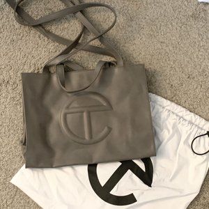 Telfar Medium Grey Shopping Bag